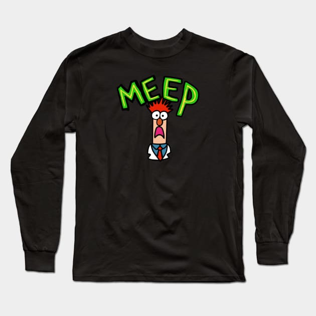 Meep muppet beaker Long Sleeve T-Shirt by wolfmanjaq